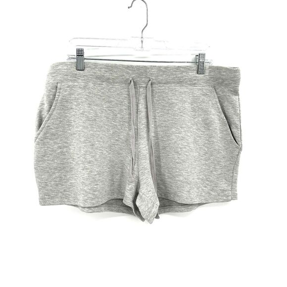 Quince Light Gray High Waist Women Shorts - Picture 4 of 7